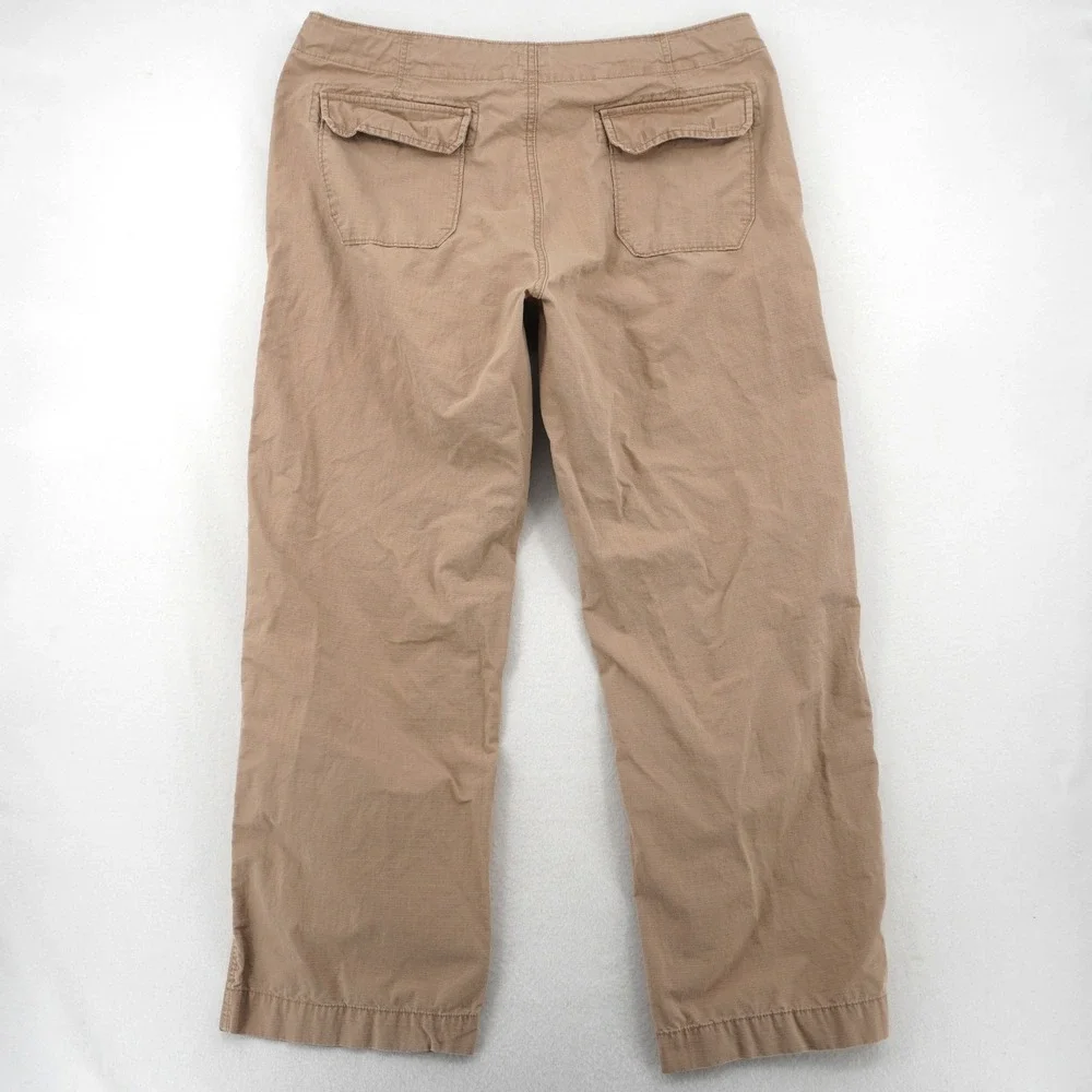 Gap Drawstring Ripstop Pants Mens XL‎ Beige Relaxed Casual Utility